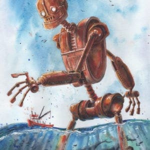 An Iron Giant Takes A Walk